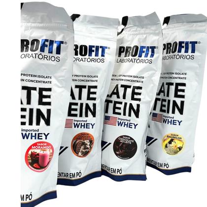 Imagem de Whey Protein Isolado Profit 900g Recuperação Muscular e Ganho de Massa Muscular