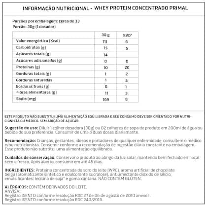 Imagem de Whey Protein Primal 1Kg - Importado - Soldiers Nutrition