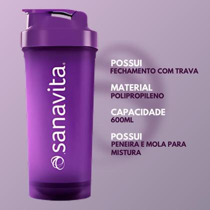 Imagem de Whey Protein UP SANAVITA 3W Isolado Concentrado Hidrolisado + Creatina Monohidratada 100g + Coqueteleira -  Kit Suplemento de Proteína