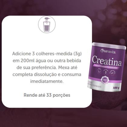 Imagem de Whey Protein UP SANAVITA 3W Isolado Concentrado Hidrolisado + Creatina Monohidratada 100g + Coqueteleira -  Kit Suplemento de Proteína