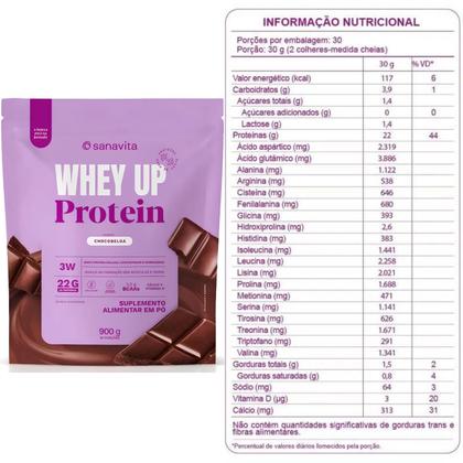 Imagem de Whey Protein UP SANAVITA Isolado Concentrado Hidrolisado + Creatina Monohidratada 300g Coqueteleira