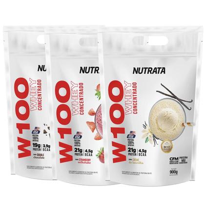 Imagem de Whey Protein W100 Concentrado Refil 900g Nutrata