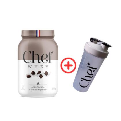 Imagem de Whey Protein Zero Lactose 907g Chocolate Meio Amargo Coqueteleira Chef Whey