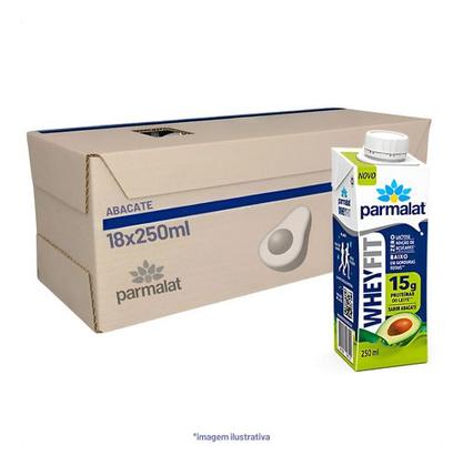 Imagem de Wheyfit Parmalat Bebida Zero Lactose - Sabor Abacate - 18 Un