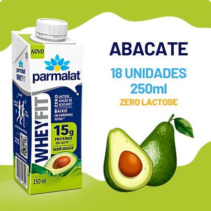 Imagem de Wheyfit Parmalat Bebida Zero Lactose - Sabor Abacate - 18 Un