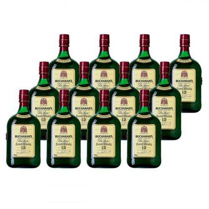 Imagem de Whisky Escocês Buchanans 12 anos 1 Litro Caixa com 12 unidades