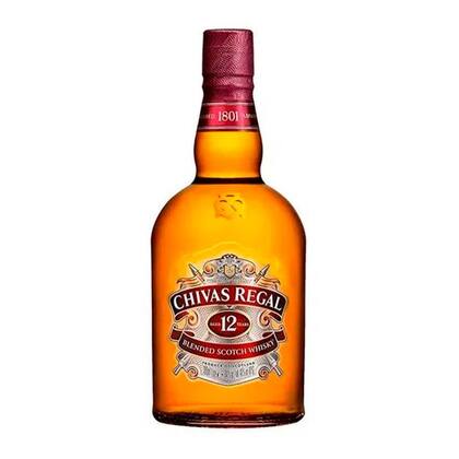 Whisky Escocês Chivas Regal 12 anos 1 Litro Caixa com 6 unidades