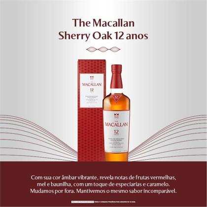 Whisky Escocês Macallan Sherry Oak Cask 12 Anos 700ml - Whisky