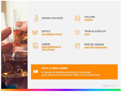 Whisky Johnnie Walker Escocês Gold Label - Blended Malt 750ml Imagem de Whisky Johnnie Walker Escocês Gold Label