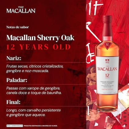 Whisky Macallan Sherry Oak 12 anos 700mL - Whisky - Magazine Luiza