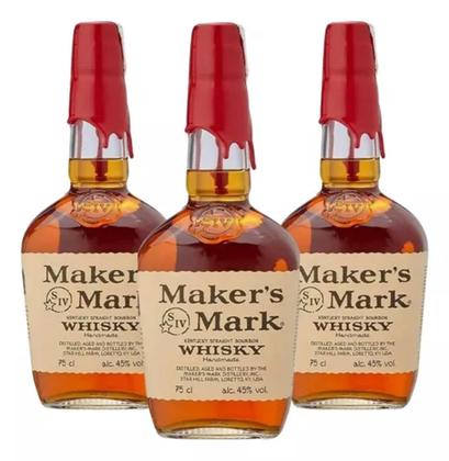 Imagem de Whisky Makers Mark 750ml com 3 unidades