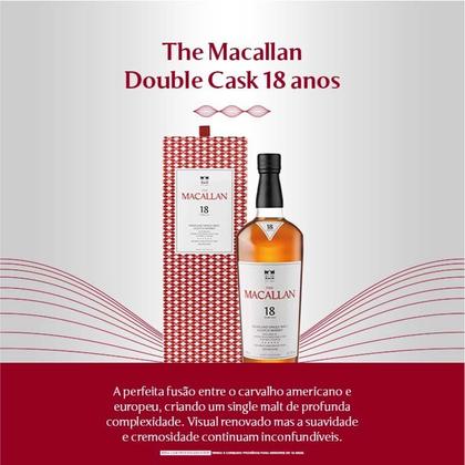 Whisky The Macallan Double Cask Single Malt 18 Anos Escocês 700ml