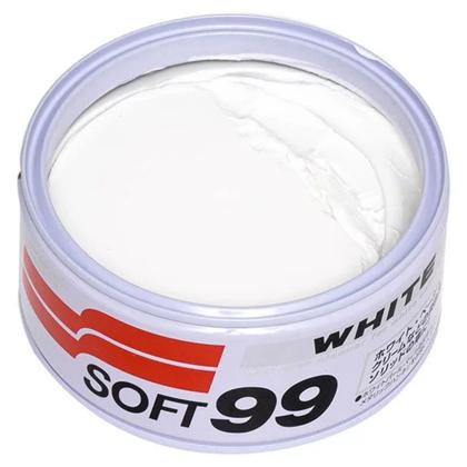 Imagem de White Cleaner Cera Limpadora Restaura Brilho Soft99 + MIcrofibra 350 GSM