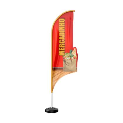 Imagem de Wind Banner 3D Kit Completo Dupla Face Modelo Vela Temas