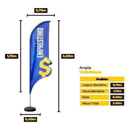 Imagem de Wind Banner 3D Kit Completo Empréstimo Dupla Face Modelos