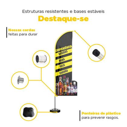 Imagem de Wind Banner 3D Kit Completo Faca Dupla Face Vários Temas