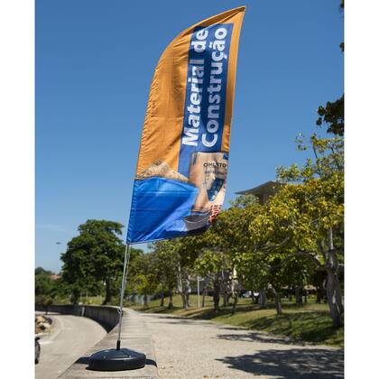 Imagem de Wind Banner Dupla Face 3mt Completo Material de Construção