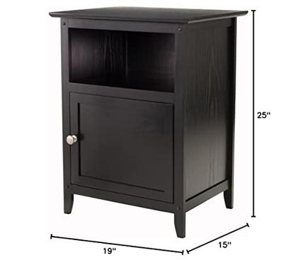 Imagem de Winsome Wood Henry Accent Table, Preto