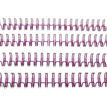 Imagem de Wire-o Arame para Encadernação Yukari Crafts 5/8" Pink Metal com 4 Unidades - 186035
