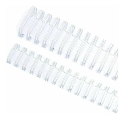 Imagem de Wire-o Para Encadernação 2x1 A4 Branco 5/8 Para 120fls 25 Un