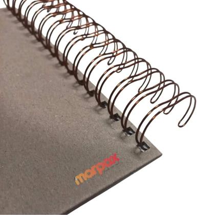 Imagem de Wire-o para Encadernação 2X1 A4 Bronze 1" para 200fls 04un
