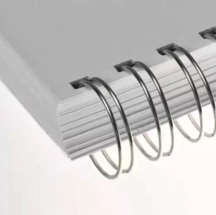 Imagem de Wire-o Para Encadernação 2x1 A4 Prata 1 Para 200 Fls 25un