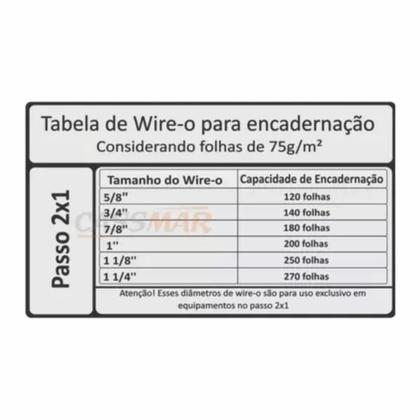 Imagem de Wire-o para Encadernação 2x1 A5 Azul 7/8 180 fls 04un