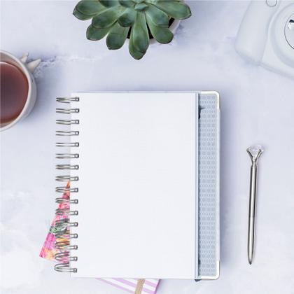 Imagem de Wire-o para Encadernação 2x1 A5 Prata 3/4 para 140 fls 04un