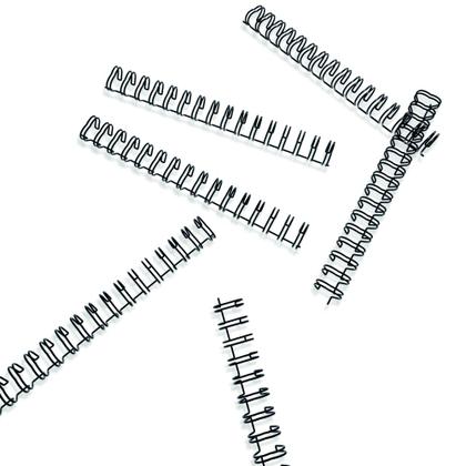 Imagem de Wire-o para Encadernação 2x1 A5 Preto 1 1/4 para 270 fls 04un