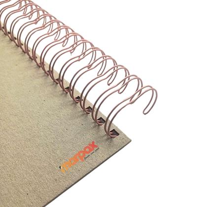 Imagem de Wire-o para Encadernação 2x1 A5 Rosa Bebê 3/4 para 140 fls 36un