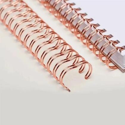 Imagem de Wire-o para Encadernação 2x1 A5 Rose Gold 7/8 180 fls 24un