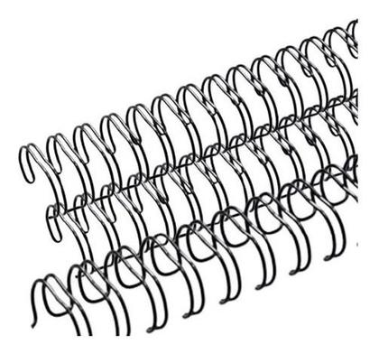 Imagem de Wire-o para encadernação A5 1 2x1 para 200fls preto 24un