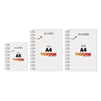 Imagem de Wire-o para Encadernação A5 3/4 2x1 para 140fls Branco 36un