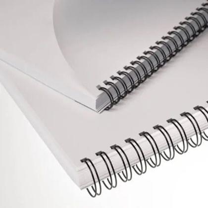 Imagem de Wire-o para encadernação A5 3/4 2x1 para 140fls preto 36un