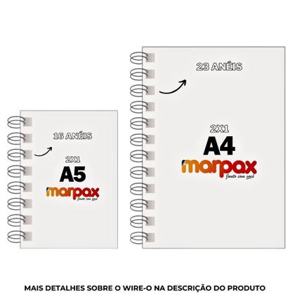 Imagem de Wire-o para Encadernação A5 7/8 2x1 para 180fls Branco 24un