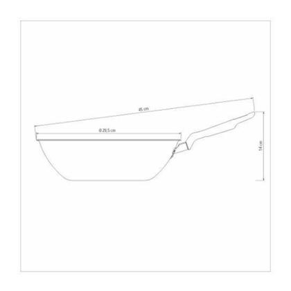 Imagem de Wok 28cm 3,6l loreto vermelho - aluminio com revestimento antiaderente - Tramontina