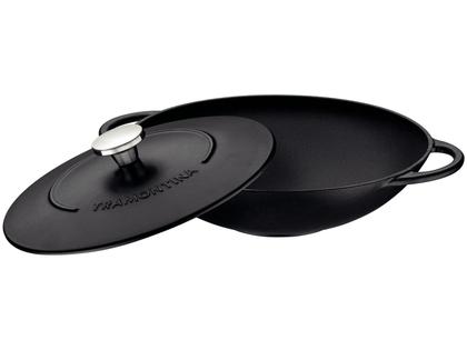Imagem de Wok Tramontina Trento em Ferro Esmaltado com Revestimento Interno em Antiaderente Starflon Excellent