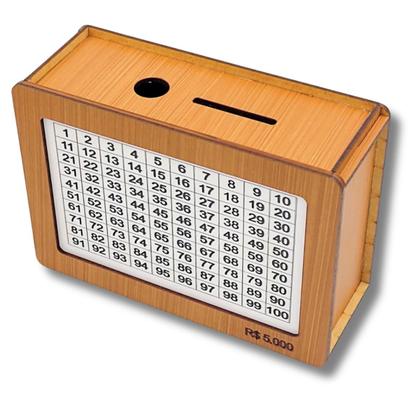 Imagem de Woodbox Criativo Decorativo Guarde Dinheiro Método Japonês 5.000