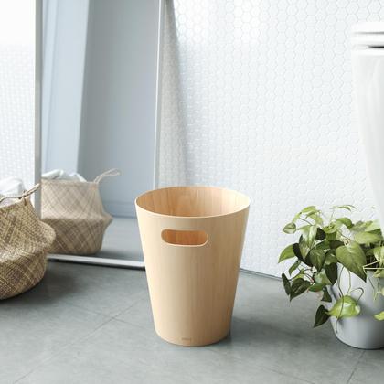 Imagem de Woodrow natural - lixeira de madeira 7,5l umbra
