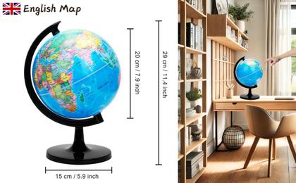 Imagem de World Globe Exerz de 8 polegadas de diâmetro com suporte
