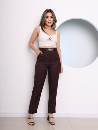 Imagem de WWZ FASHION Calça em Gabardine com Dobra na Barra G8426