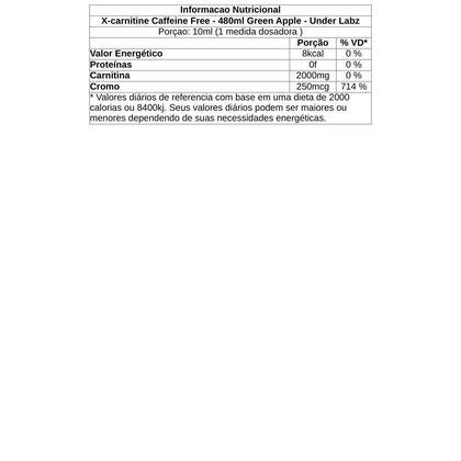 Imagem de X-carnitine - 480ml Green Apple - Under Labz