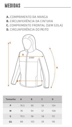 Imagem de X11 jaqueta rain casual feminina preto p