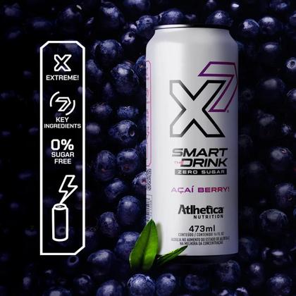 Imagem de X7 Pré treino Workout Smart Drink Energético Atlhetica 473Ml 6Un Pack