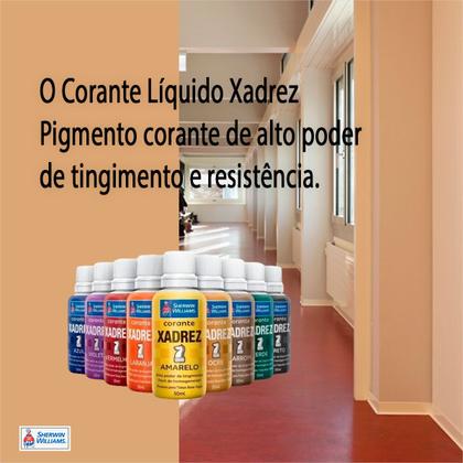 Imagem de Xadrez Corante Liquido 50ml Diversas Cores - Kit 2 Unidades