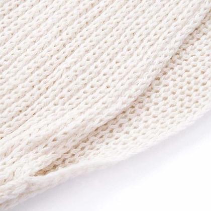 Imagem de Xale De Tricô Elegante, Macio E Quente, Em Cor Sólida, Com Mangas Longas E Elástico, Ideal Para