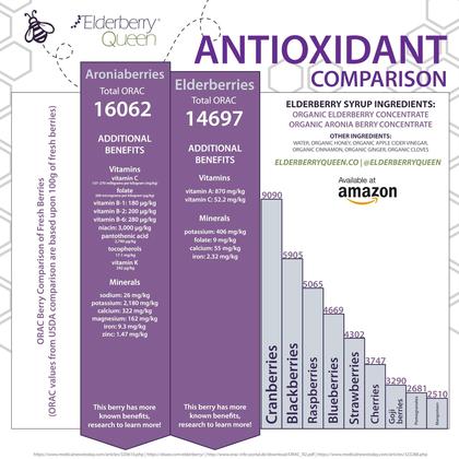 Imagem de Xarope de sabugueiro Elderberry Queen Organic 355ml Immune Support