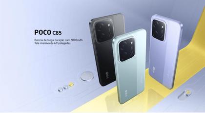 Imagem de Xiaomi POCO C85 NFC 120Hz 128GB ou 256GB e 6GB ou 8GB de RAM Câmera 50MP Tela 6.88 120Hz NFC Smartphone Custo benefício Celular 16GB Ramboost