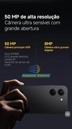 Imagem de Xiaomi Poco X8 Pro 5G Preto Global 256GB 8GB RAM Tela AMOLED 120Hz IP68