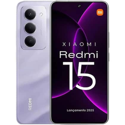 Xiaomi Redmi 15 Lançamento 2025 Tela 144Hz 50MP camera IA integrada 7000mAh Smartphone Top 1º Celular...